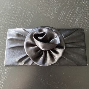 Black Satin Clutch